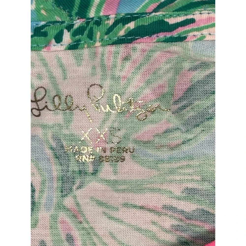 NWOT Lilly Pulitzer Floral Dress Ruched Sleeves Size XXS